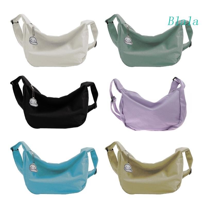 Túi Đeo Chéo Màu Trơn Phong Cách Harajuku Dễ Thương Cho Nữ