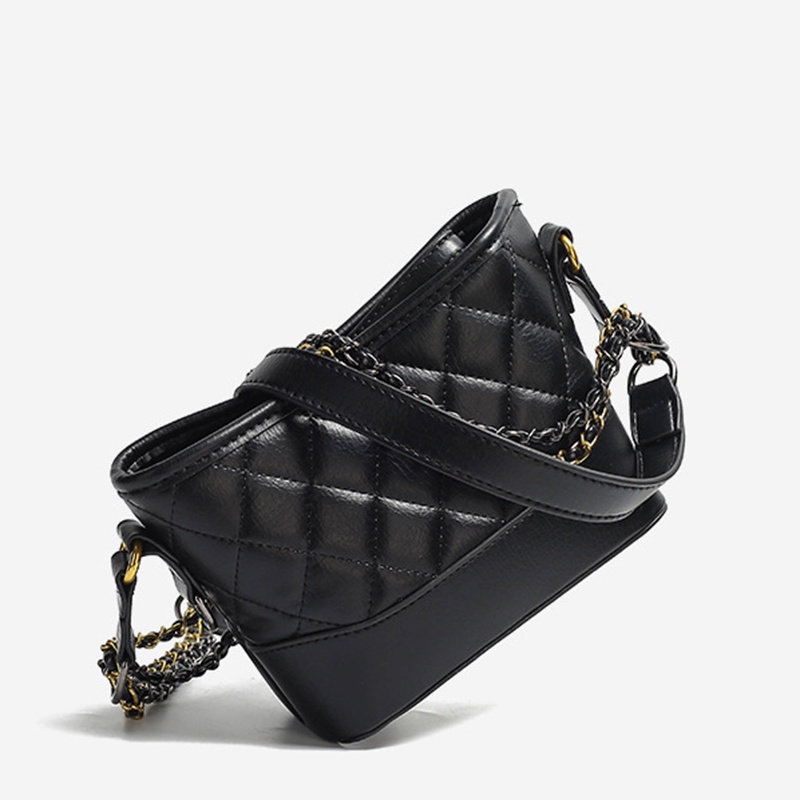 Ielgy Túi Xách Đeo Vai Trọng Lượng Nhẹ Họa Tiết Hình Thoi Phối Dây Xích Nhỏ Nhắn Phong Cách Cao Cấp Cho Nữ