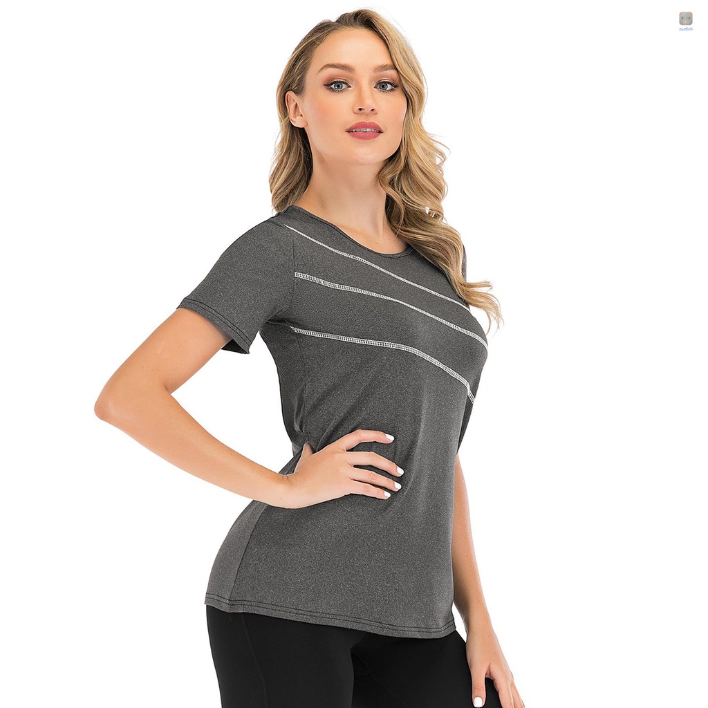 Áo Thun Thể Thao Tay Ngắn Chất Liệu Thấm Hút Khô Thoáng Nhanh Chóng