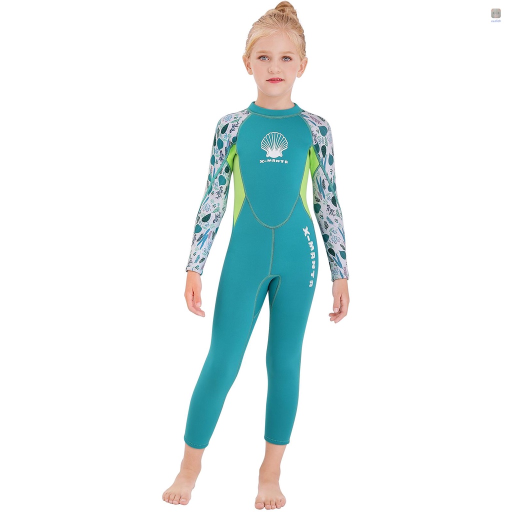 Bộ Đồ Bơi Lặn Một Mảnh Tay Dài Có Khóa Kéo Sau Lưng Khô Nhanh Dành Cho Bạn Gái