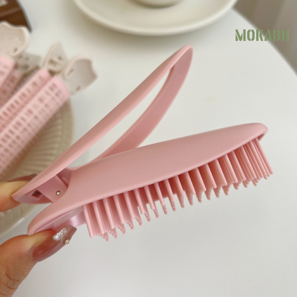 [Mok Abh] Kẹp Tóc Xoăn Bằng Nhựa Hiệu Quả Cao Không Dùng Nhiệt Chống Rơi Dành Cho Nữ DIY
