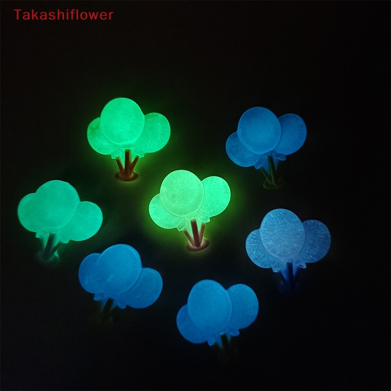 Set 10 Bong Bóng Trong Suốt Bằng Nhựa Phát Sáng Trang Trí Đồ Trang Sức Thủ Công DIY