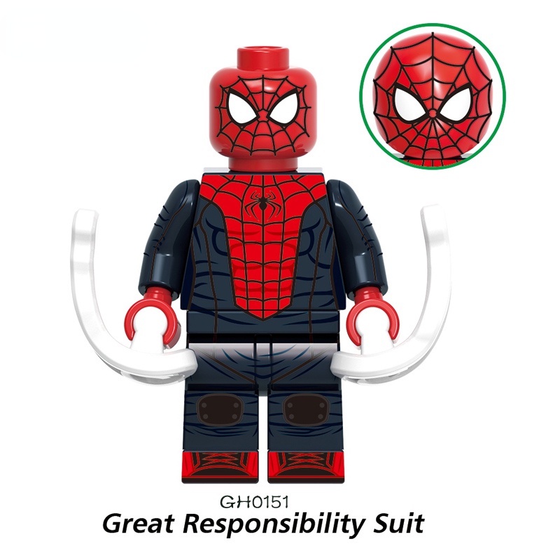 Mô Hình Nhân Vật Siêu Anh Hùng The End Purple Reign Miles Morales 2099 Crimson Cowl