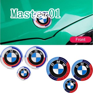 Bộ 3 huy hiệu trang trí vô lăng xe hơi bmw 50th anniversary e60 e39 e34 e46 e32 82mm 82mm