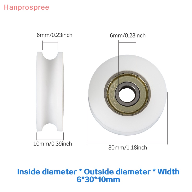 Bánh Xe Ròng Rọc Hình Chữ U Bằng Thép Chịu Lực Tốt Kích Thước 6 * 30 * 10mm Chất Lượng Cao