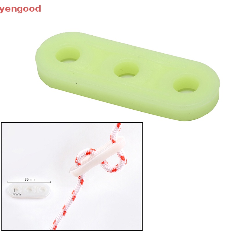 Set 10 Khóa Dây Lều Cắm Trại Cảnh Báo An Toàn Màu Xanh Lá Dạ Quang