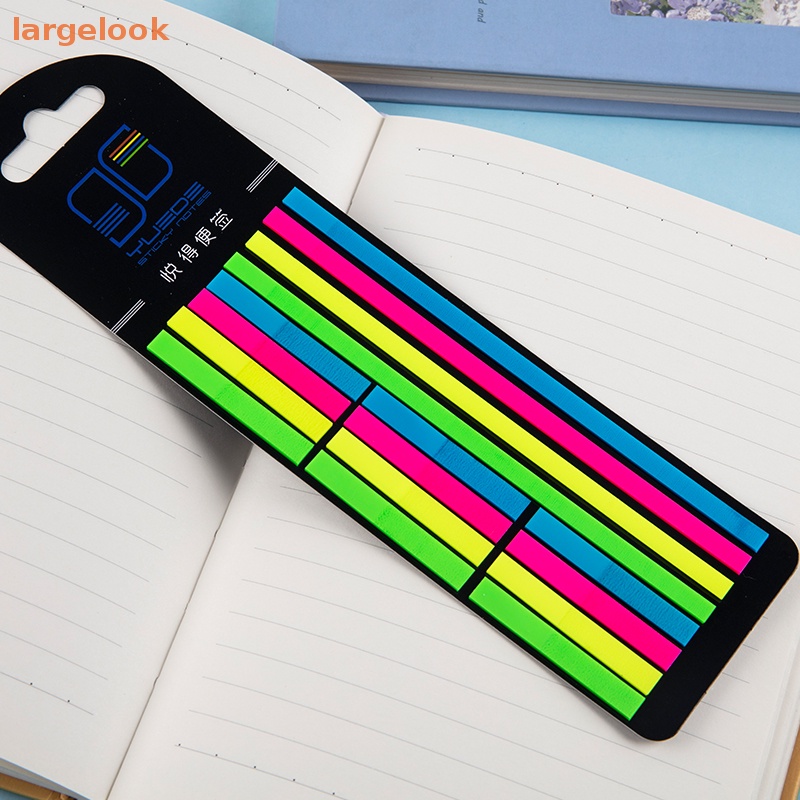 Bộ 320 Miếng Dán Ghi Chú Màu Dạ Quang Trong Suốt Tiện Dụng