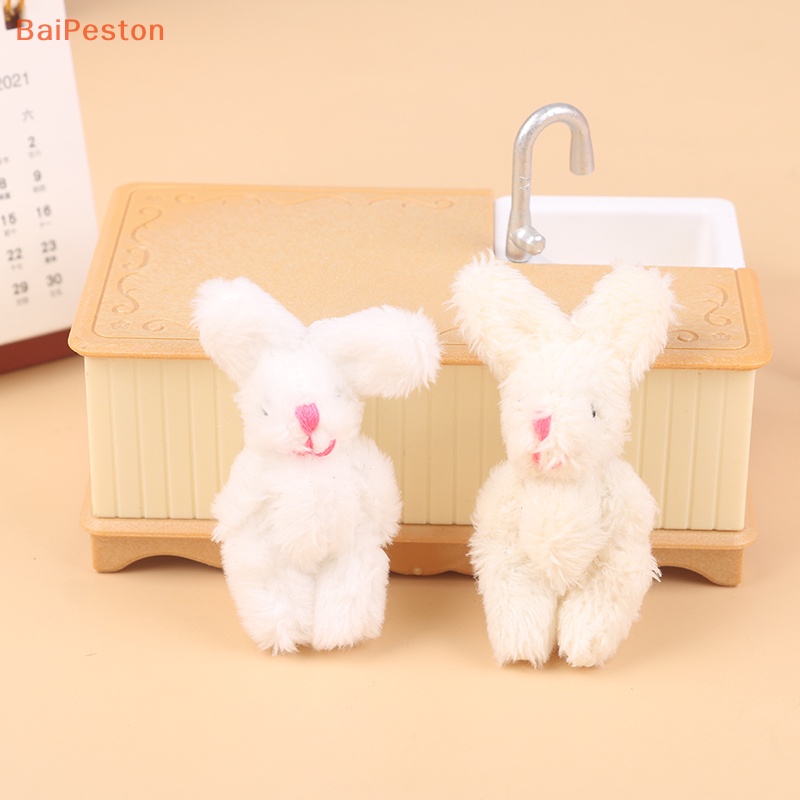 Thỏ Nhồi Bông 5.5CM Mềm Mại Trang Trí Ba Lô / Móc Khóa Dễ Thương