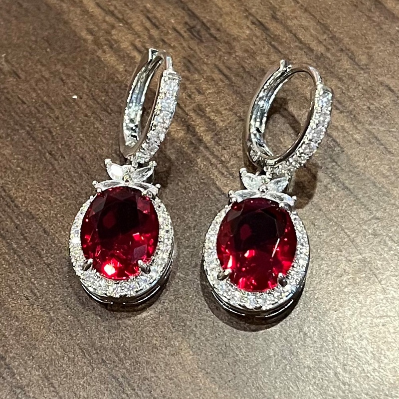 Khuyên Tai Dáng Dài Đính Đá Pha Lê Sang Trọng Cho Nữ