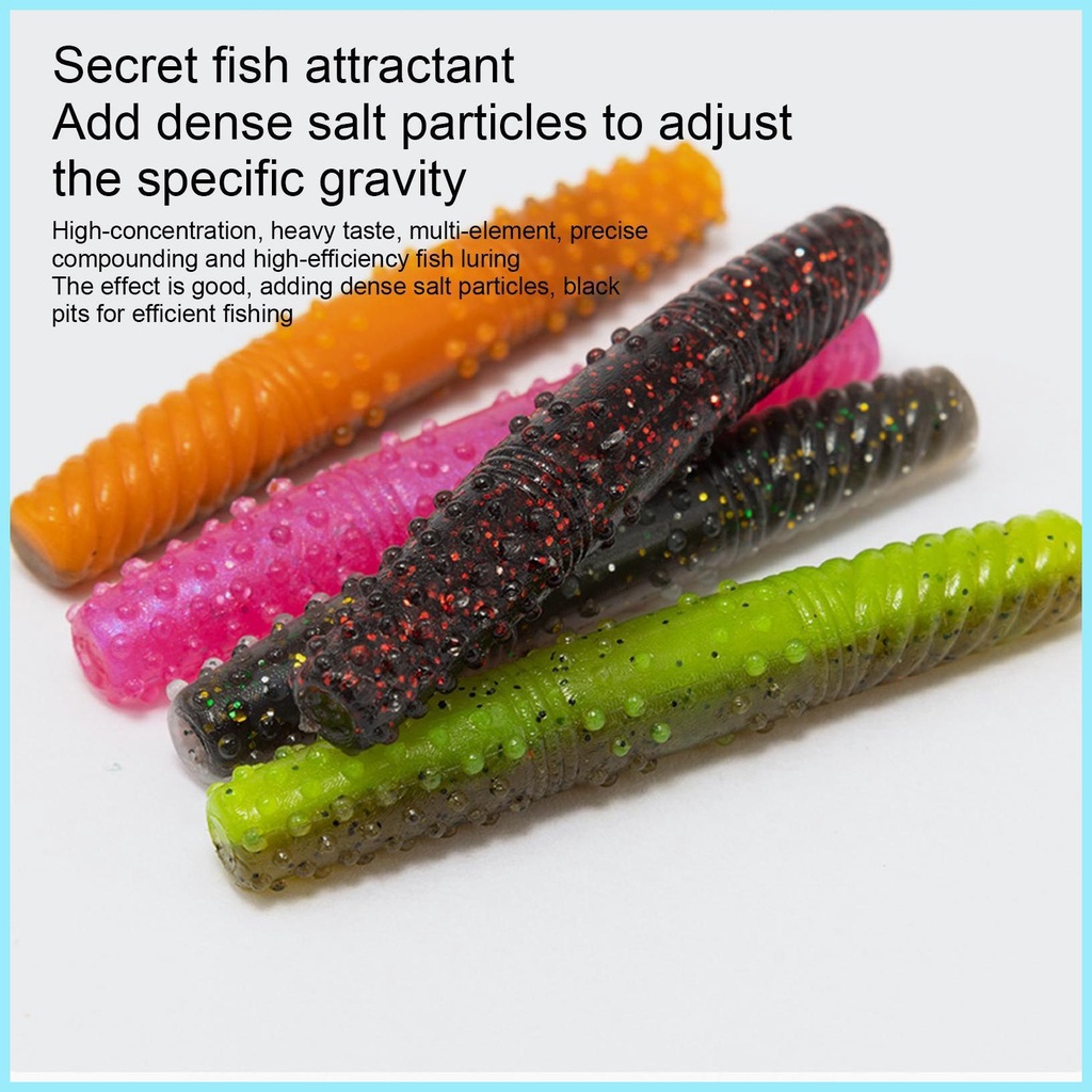 Set 8 Mồi Giả Nhử Cá Mềm 2.56in Bằng Nhựa tdevn