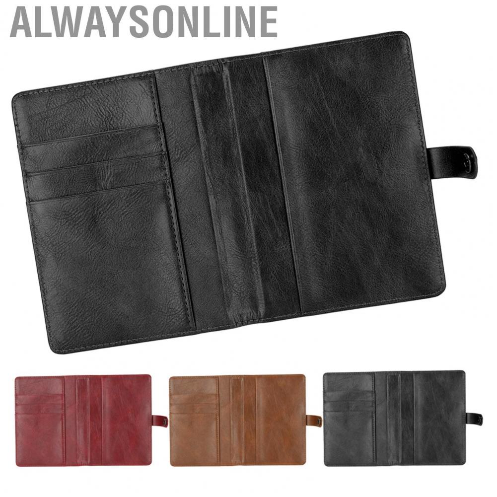 Alwaysonline Passport Holder PU Leather Multifunctional Large  Portable Wallet Cover for Business Trips and Travels hot sale