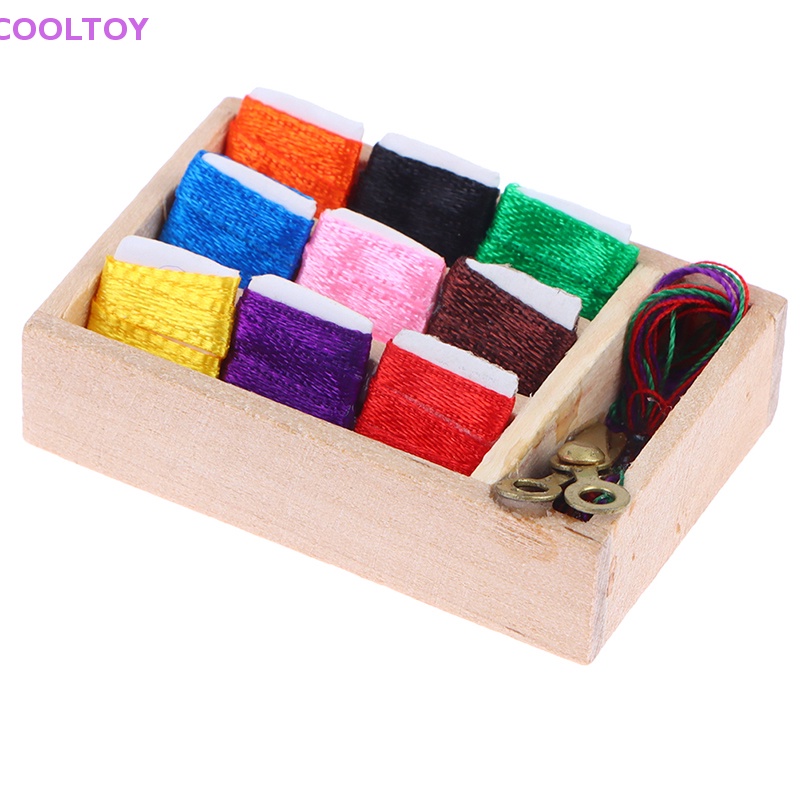 Cooltoy 1 Mô Hình Hộp Kéo May Vá Thu Nhỏ Trang Trí Nhà Búp Bê 1: 12