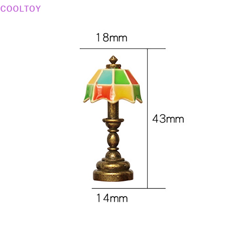 Đèn Bàn Mini Tỷ Lệ 1 / 12 Dùng Trang Trí Nhà Búp Bê