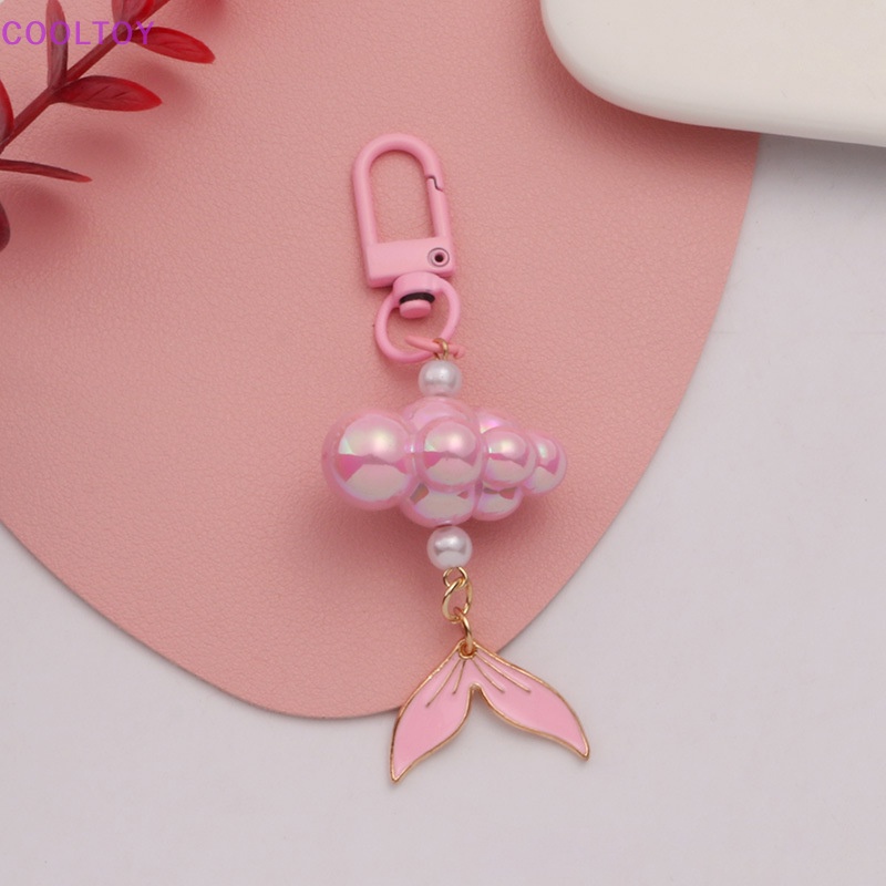 Móc Khóa Hình Đuôi Cá Đính Ngọc Trai Thời Trang Dành Cho Nữ