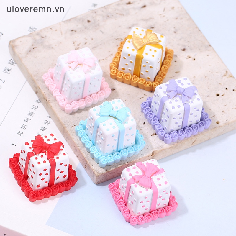 Uloveremn Mô Hình Bánh Kem mini Tỉ Lệ 1: 12 Trang Trí Nhà Búp Bê