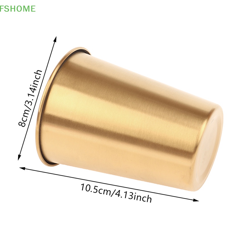 1 Ly Thủy Tinh Mini Bằng Thép Không Gỉ Mới