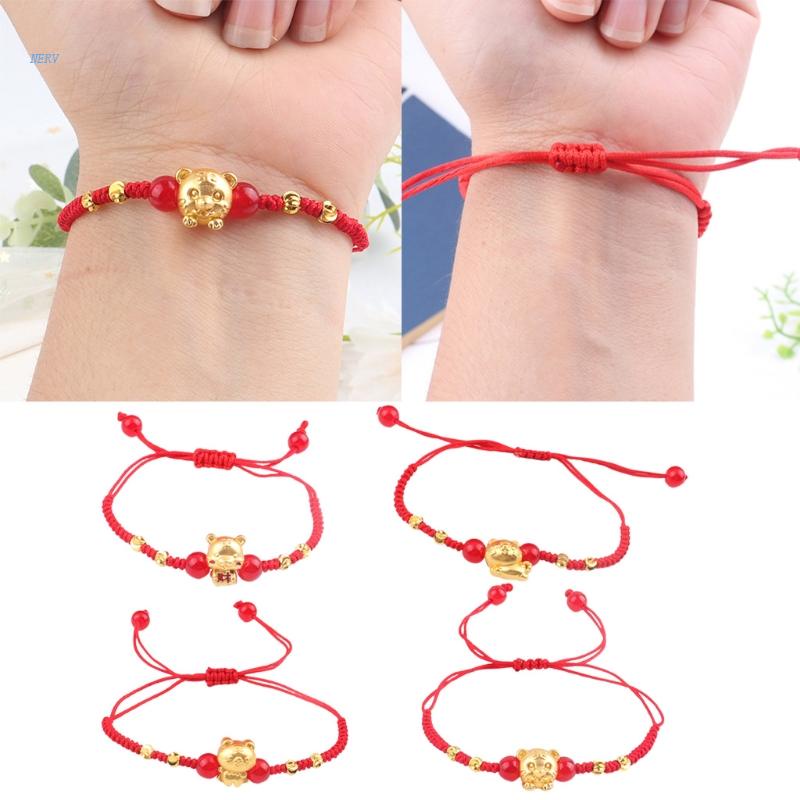 Vòng Tay May Mắn Năm Mới 2022 Mặt Hình Động Vật Phong Cách Trung Hoa Cho Nữ