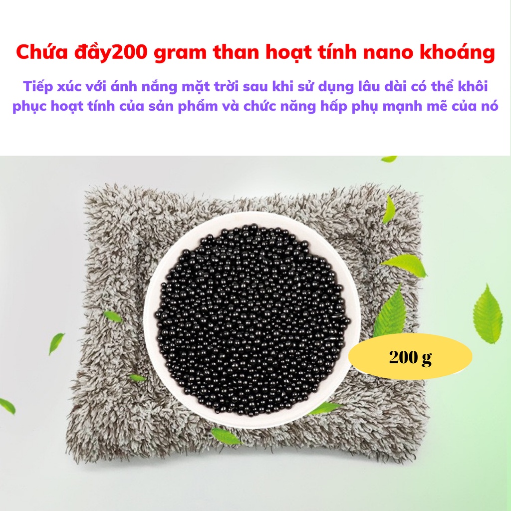 Thú bông lõi than hoạt tính khử mùi, lọc không khí trang trí taplo ô tô, xe hơi, bàn làm việc