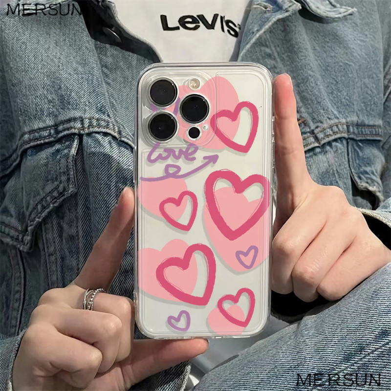 ✅Ốp Điện Thoại Mềm Hình Trái Tim Chống Sốc Cho Iphone12Plus14Pro136In78 Size 11