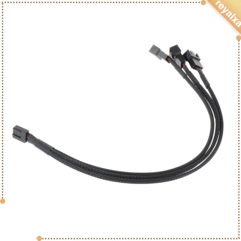 Dây Cáp Tách Quạt Tản Nhiệt 4 Pin PWM Hiệu Suất Cao 26cm Màu Đen Chuyên Dụng Cho PC