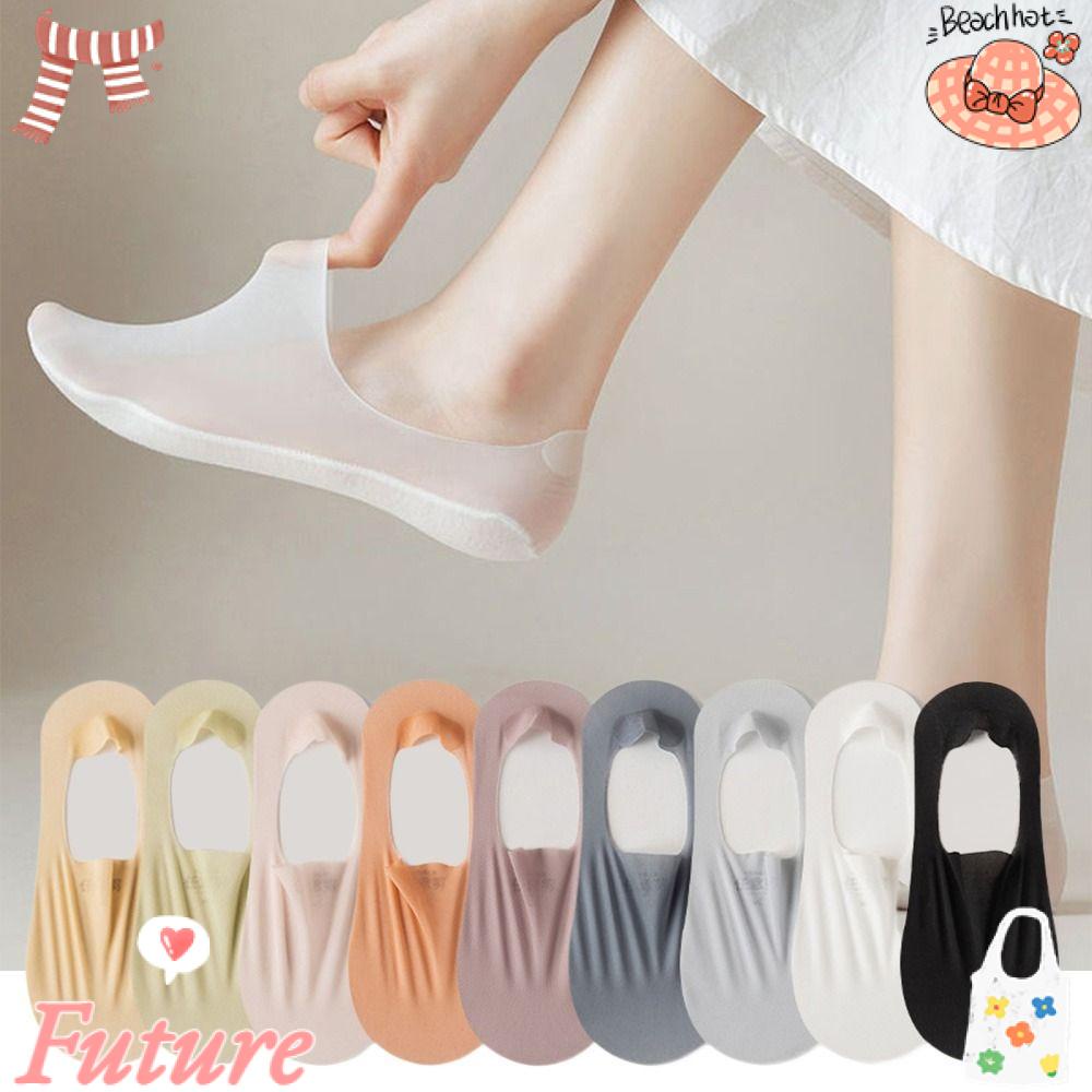 Set 5 Cặp Vớ Silicone Nửa Đế Giày Cao Gót Chống Trượt