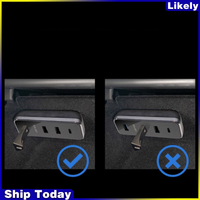 Đế Sạc Chia Cổng Type-c Chuyên Dụng Cho Tesla Model 3 / Y