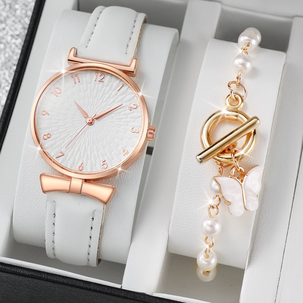 Đồng Hồ Dây Da Mặt Trái Tim Thời Trang Cho Nữ