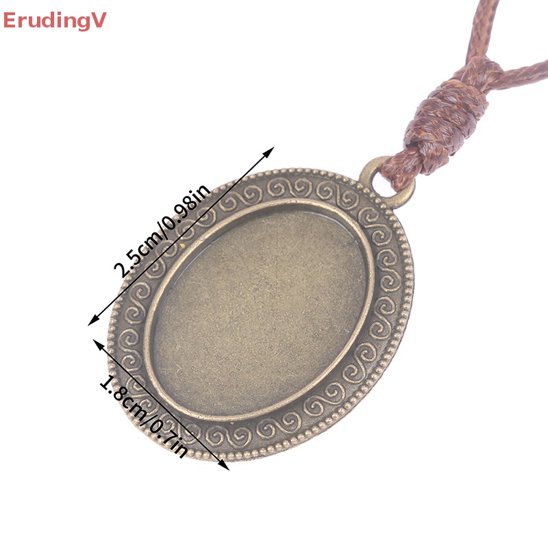 Khay Làm Mặt Dây Chuyền Hình Oval 18 * 25mm DIY