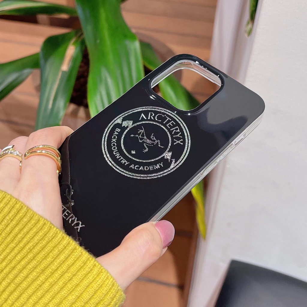 Ốp Điện Thoại Tpu Dẻo Màu Đen Trong Suốt Họa Tiết Archaeopteryx Thời Trang Cho iPhone 12 13 14 Pro Max Imd