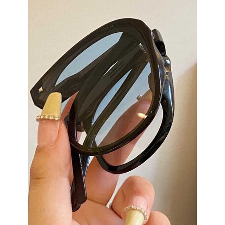 Ygt Kính Mát Gọng Vuông Nhiều Màu Sắc Chống Tia UV400 Nhỏ Gọn Thời Trang Unisex