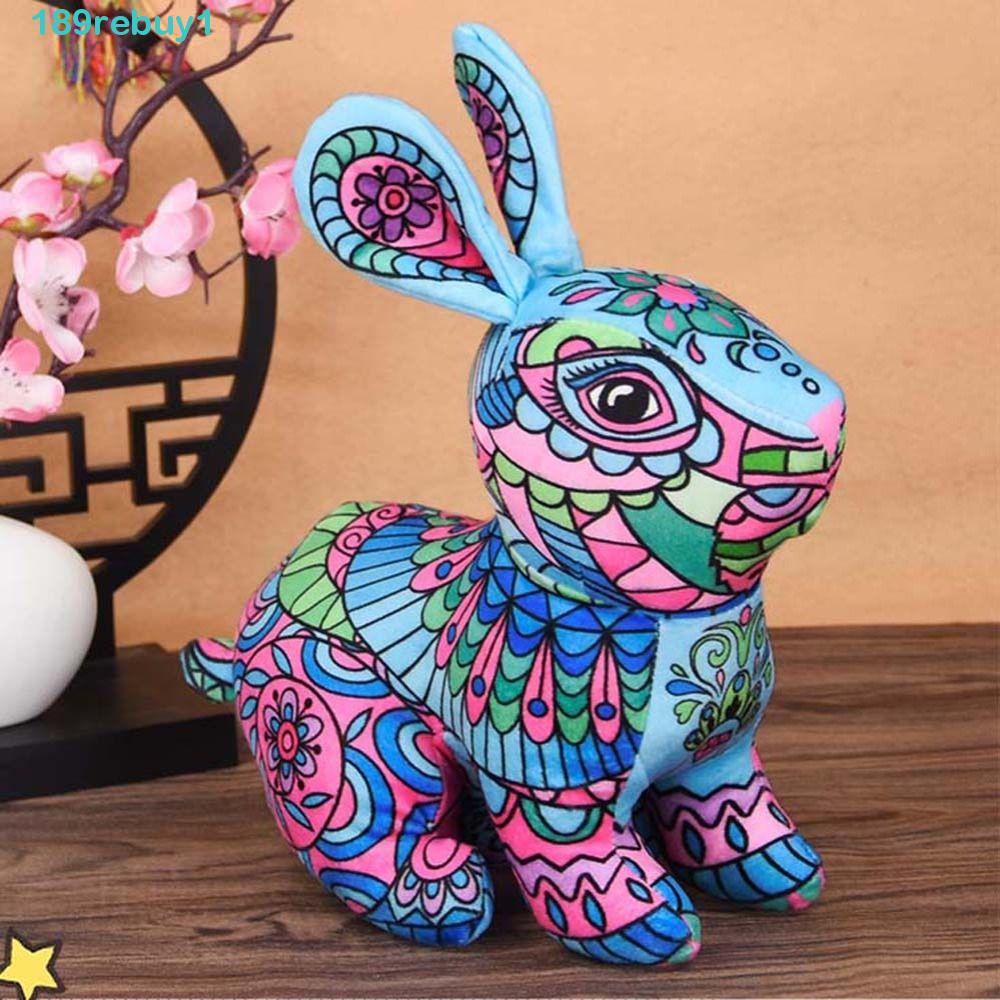 Thỏ Nhồi Bông Chất Liệu Cotton Phong Cách Trung Hoa Dễ Thương REBUY1