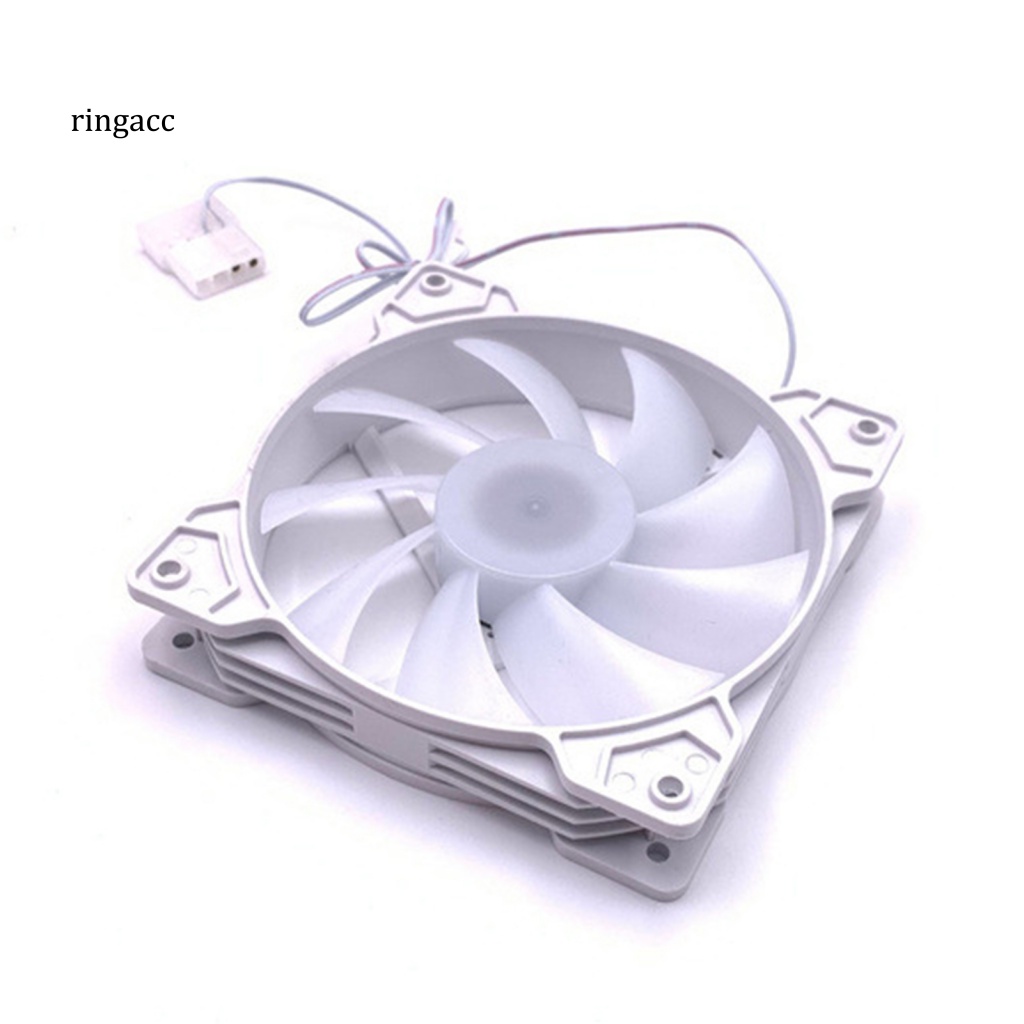 Quạt Tản Nhiệt Làm Mát CPU 12cm Hiệu Ứng Ánh Sáng Nhiều Màu Không Gây Tiếng Ồn Cho Văn Phòng