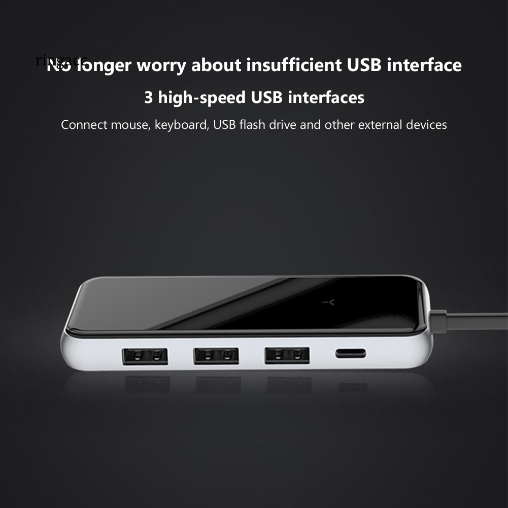 Bộ Chia 3 Cổng USB 3.0 Sang HDMI 5 Trong 1 Cho PC / Laptop