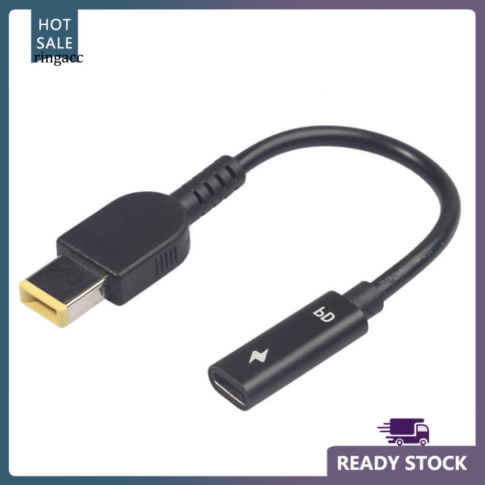 Dây Cáp Sạc RGA Type-C Cái Sang DC Đực PD Dành Cho Lenovo Thinkpad