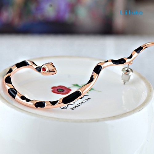 Đôi Khuyên Tai HìNh RắN ĐíNh Kim Cương Giả ThờI Trang Cho Nữ