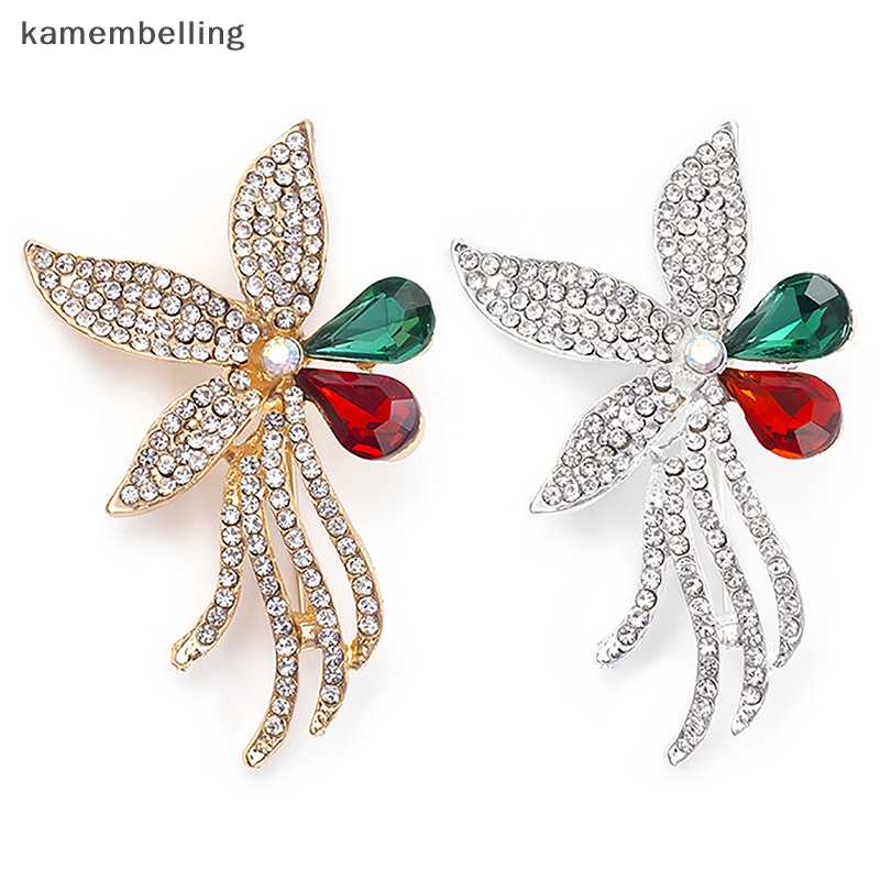 Trâm Cài Áo Hình Hoa Đính Đá Nhiều Màu Sắc Thời Trang Cho Nữ