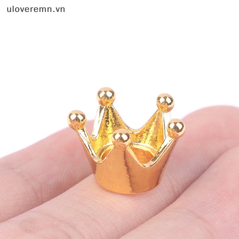 Set 5 Vương Miện Kim Loại Mini Trang Trí Nhà Búp Bê