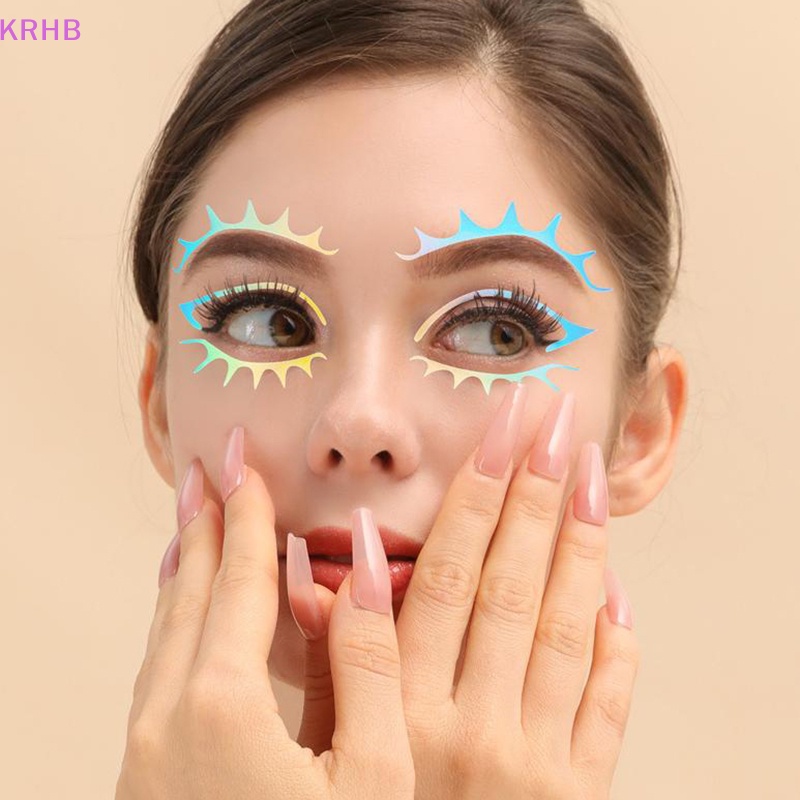 1 Tấm Nhãn Dán Trang Trí Mắt Lễ Hội Màu Laser Độc Đáo