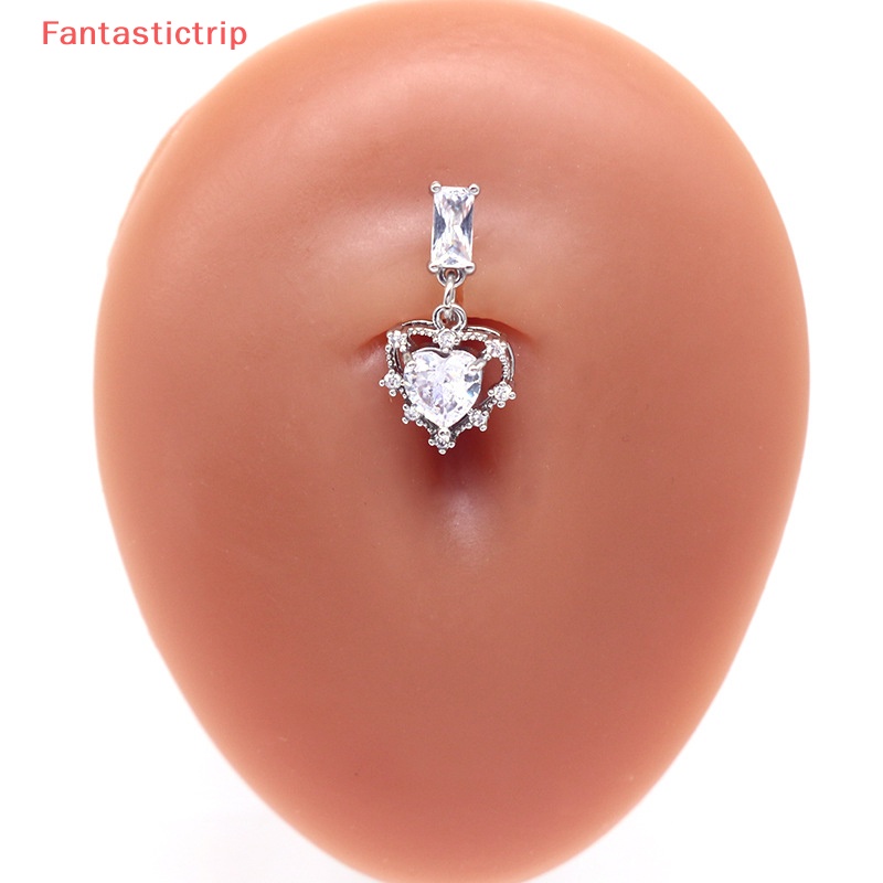 [Fantastictrip] Khuyên Rốn Hình Rắn / Trái Tim / Nơ Bằng Thép Không Gỉ Thời Trang Đẹp Mắt Mới