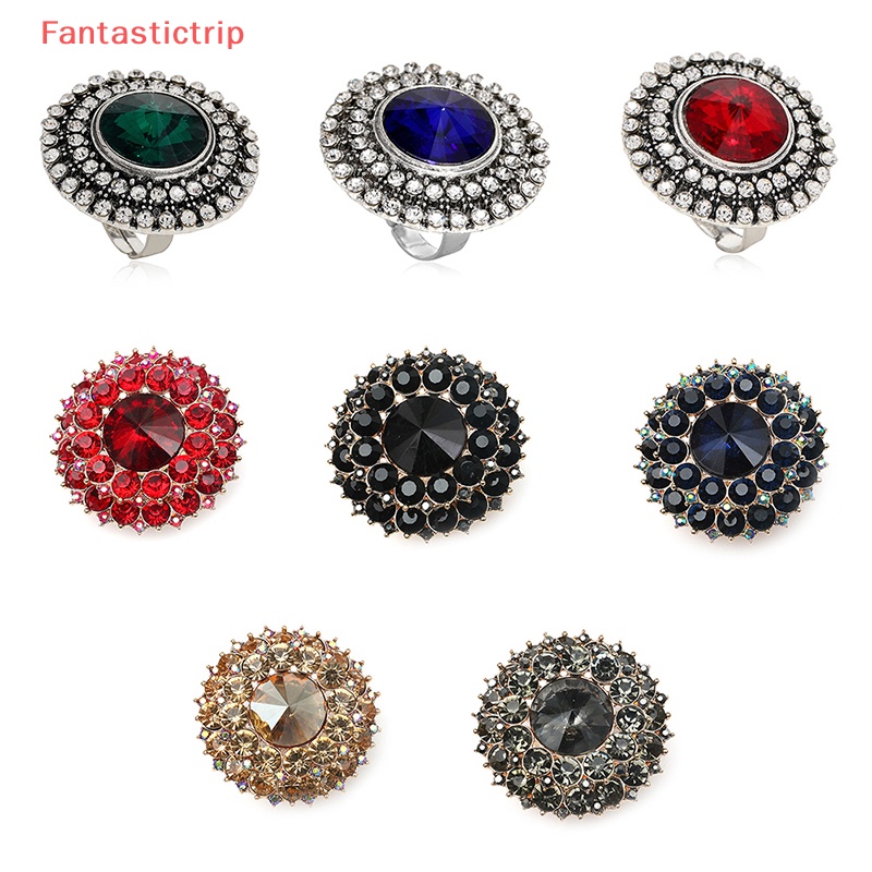 Nhẫn Đính Đá Pha Lê Phong Cách Boho Cổ Điển Độc Đáo Cho Nữ Mới