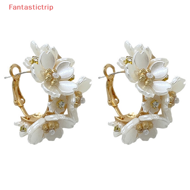 1 Đôi Bông Tai Hình Hoa Tinh Tế Thời Trang Mới Cho Nữ
