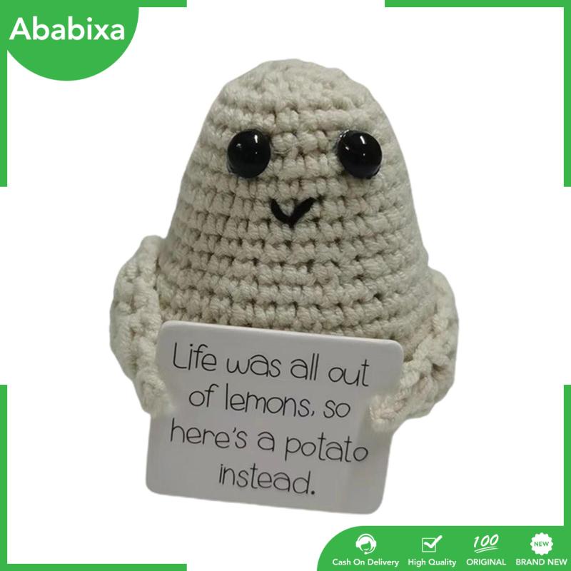 Búp Bê Đan Len Hình Khoai Tây Chiên [Ababixa] Dễ Thương Vui Nhộn Làm Quà Tặng Cho Xe Hơi / Văn Phòng / Bàn Làm Việc