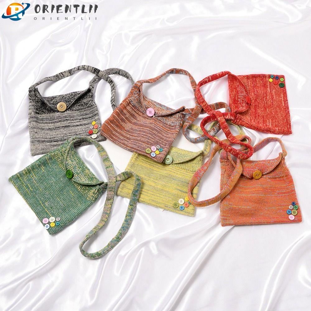 Túi Đeo Chéo Dệt Kim Thời Trang Mới Cho Nữ