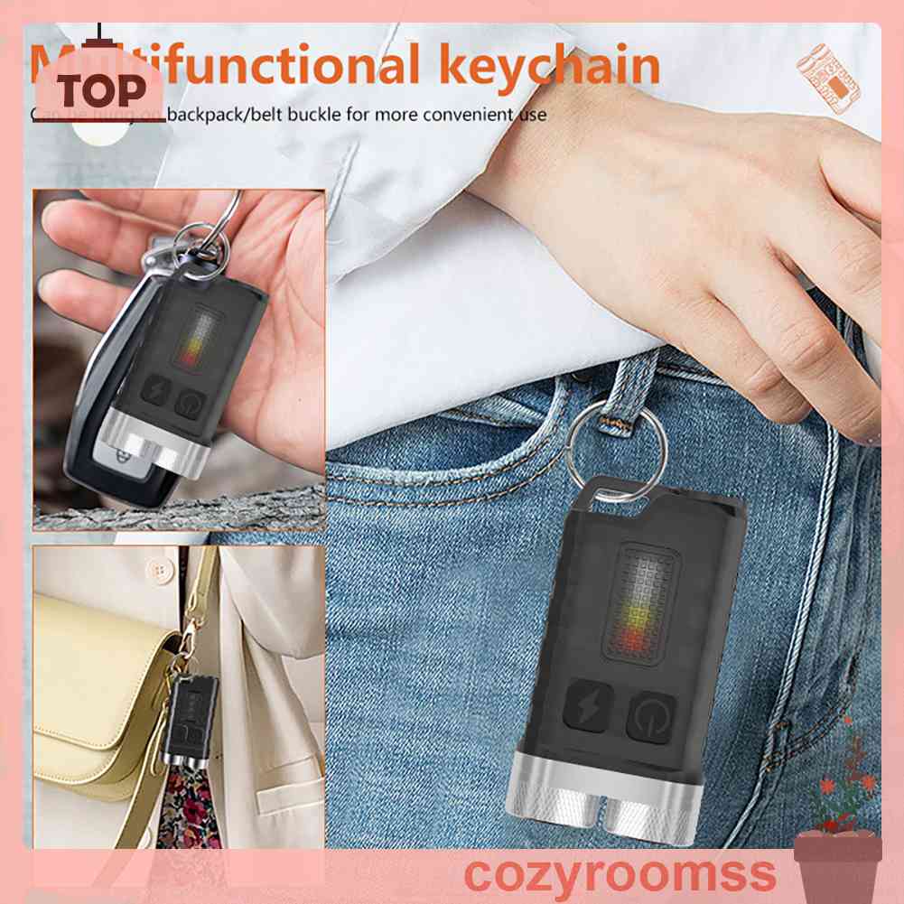 Móc Khóa Đèn Pin Mini Độ Sáng Cao 900LM