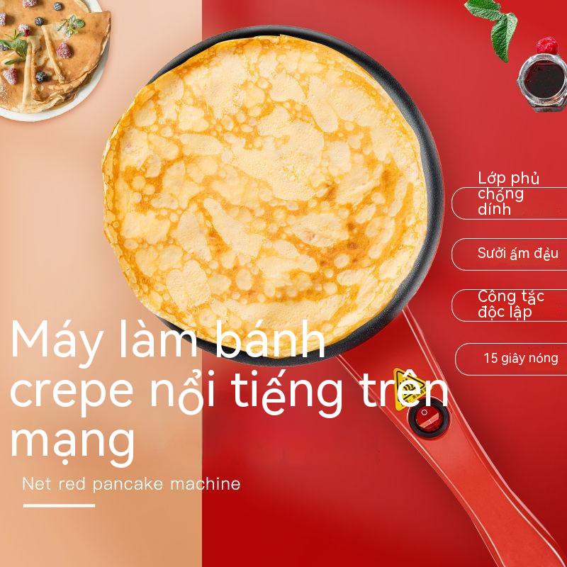 Máy Làm Bánh Kếp Máy Làm Bánh Lò Xo Chảo Nướng Điện Nhỏ Gia Dụng Chảo Bánh Cuốn Chảo Chiên Vỏ Tràm Máy Làm Bánh