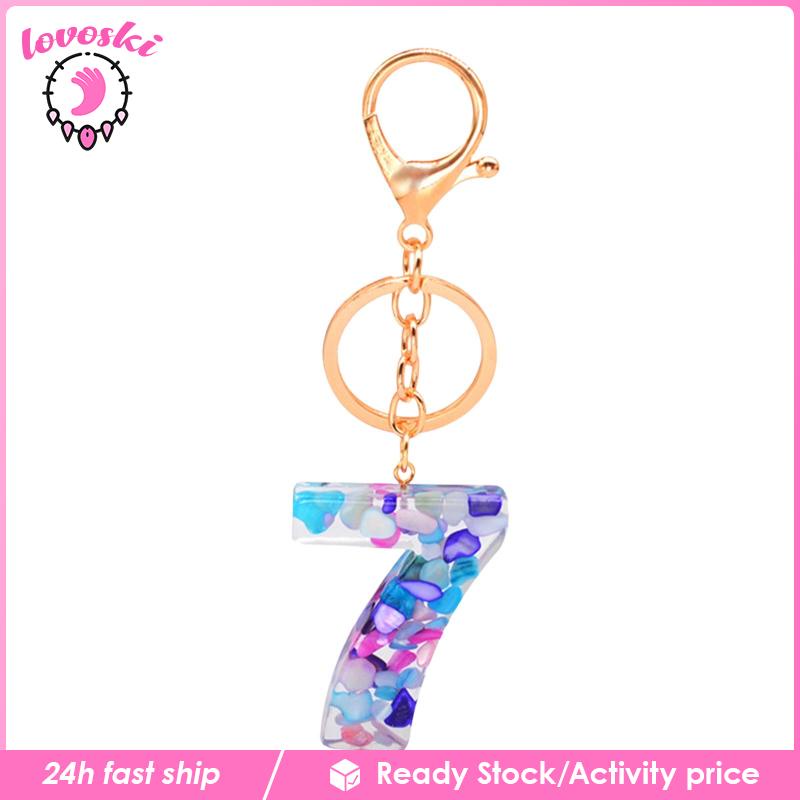 Móc Khóa Dây Treo Hình Số Dành Cho Nam Nữ Valentines