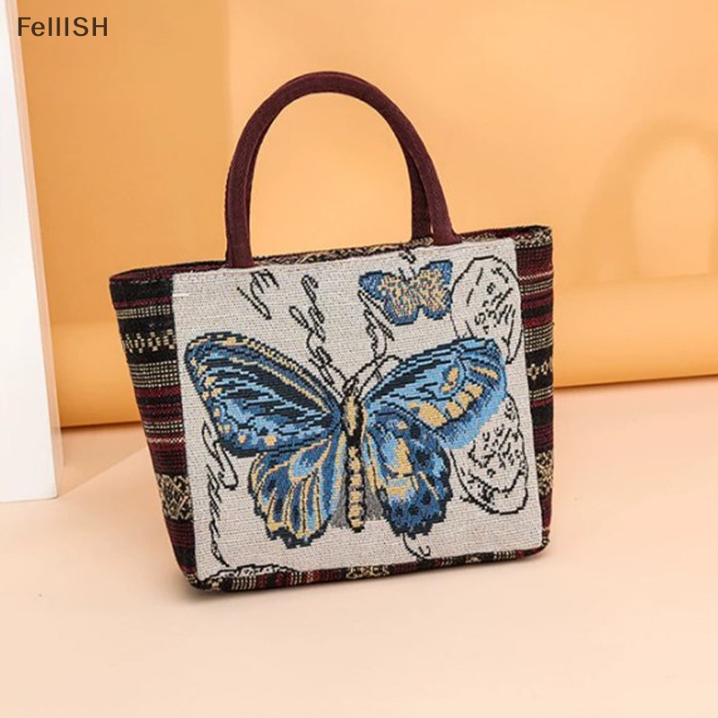 Túi Xách Mua Sắm Cỡ Lớn Thêu Họa Tiết Chim Cú / Voi 439br