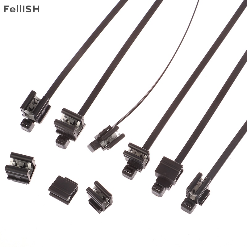 Set 10 Dây Rút Kim Loại Cố Định Cạnh Ống Xe Hơi 439br