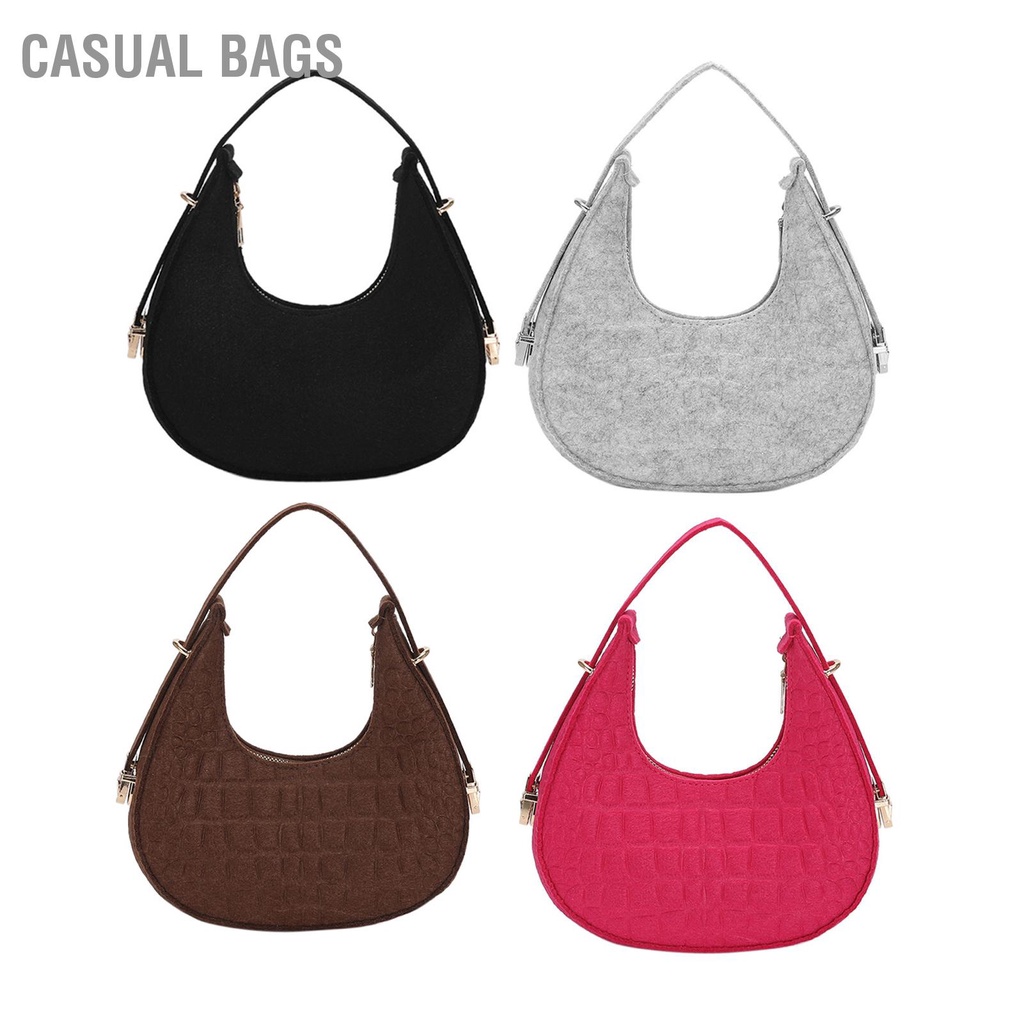 Casual Bags Túi Đeo Vai Đơn Cho Nữ Sát Nách Phong Cách Retro Thời Trang Mùa Xuân