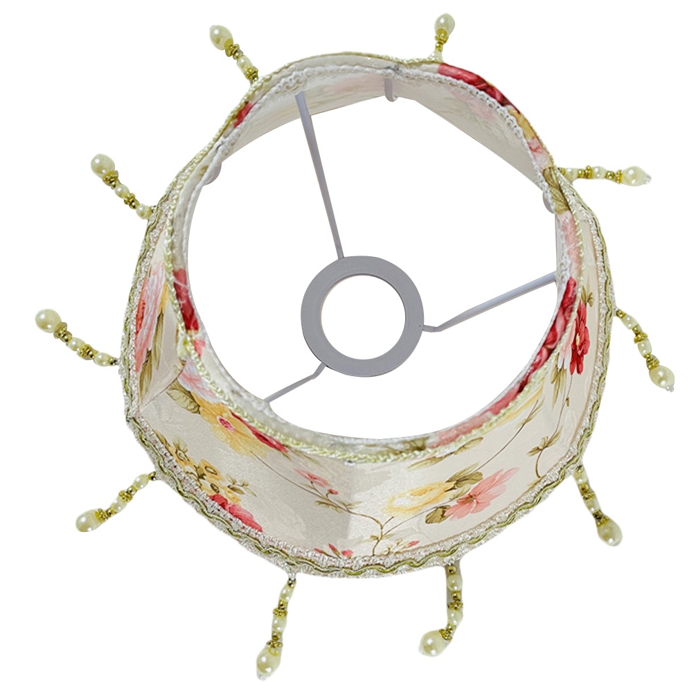 Chụp Đèn Bằng Vải Họa Tiết Hoa Phong Cách Vintage